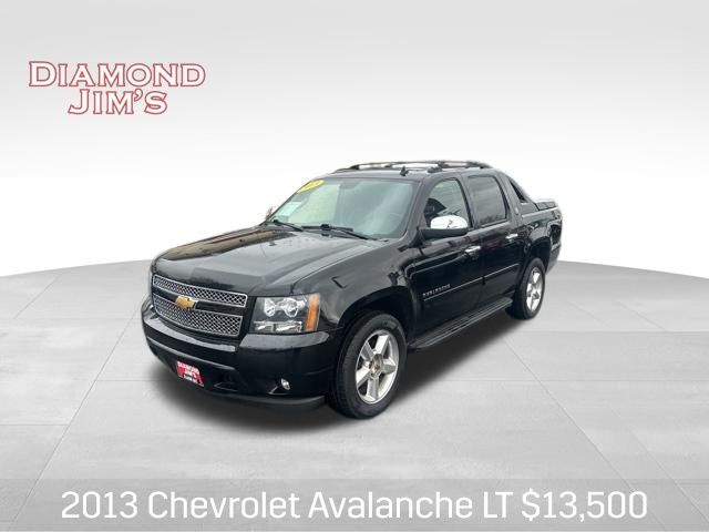Black 2013 Chevrolet Avalanche LT Black Diamond Edition 4WD Pickup Truck Four-Wheel Drive 6-Speed Automatic