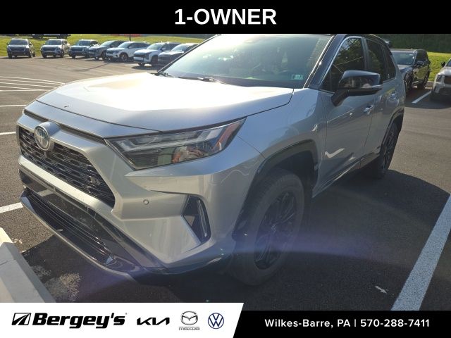 Midnight Black Metallic 2022 Toyota RAV4 Hybrid SUV / Crossover All-Wheel Drive Continuously Variable Transmission