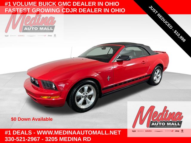 Torch Red Clearcoat 2007 Ford Mustang Convertible Rear-Wheel Drive 5-Speed Automatic