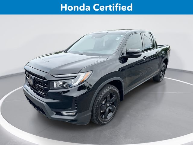 Crystal Black Pearl 2024 Honda Ridgeline Pickup Truck All-Wheel Drive 9-Speed Automatic