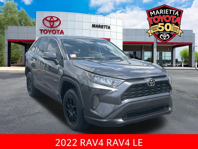 Magnetic Gray Metallic 2022 Toyota RAV4 LE FWD SUV / Crossover Front-Wheel Drive 8-Speed Automatic