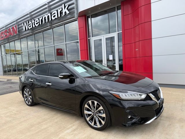 Super Black 2021 Nissan Maxima Platinum FWD Sedan Front-Wheel Drive Continuously Variable Transmission