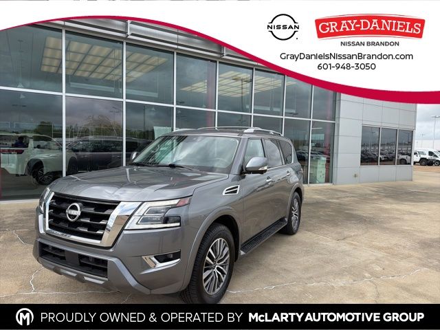 Gray (Gun Metallic) 2024 Nissan Armada SL RWD SUV / Crossover 4X2 7-Speed Automatic