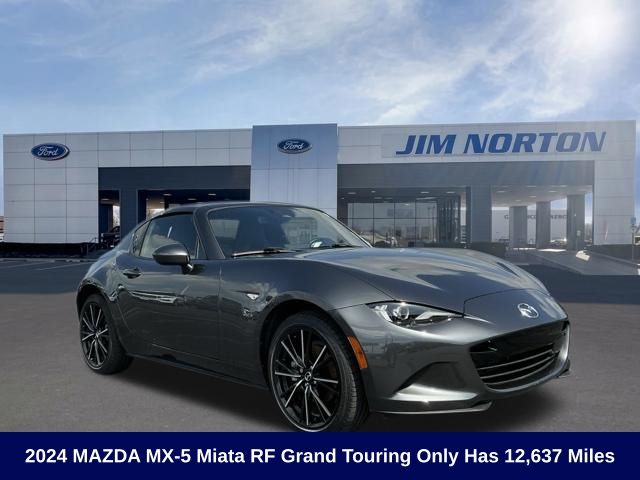 Machine Gray 2024 Mazda MX-5 Miata Convertible Rear-Wheel Drive 6-Speed Automatic
