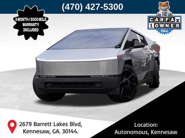 Gray (Stainless Steel) 2024 Tesla Cybertruck Pickup Truck All-Wheel Drive 1-Speed Automatic