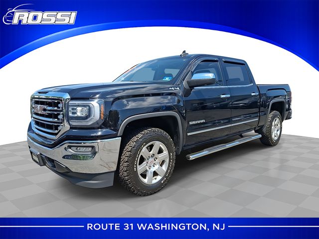 Onyx Black 2016 GMC Sierra 1500 SLT Crew Cab 4WD Pickup Truck Four-Wheel Drive 8-Speed Automatic Overdrive