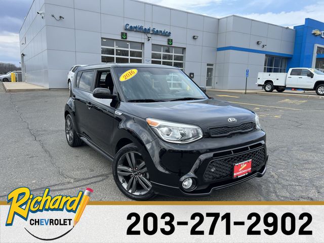 Shadow Black 2016 Kia Soul + Wagon Front-Wheel Drive 6-Speed Automatic