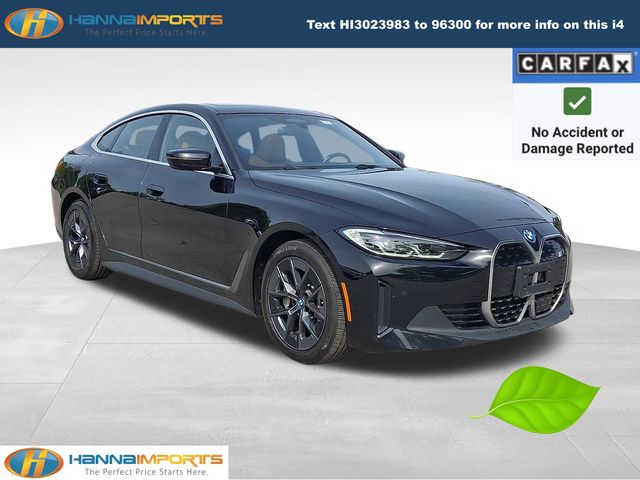 Jet Black 2023 BMW i4 eDrive35 Gran Coupe FWD Sedan Rear-Wheel Drive Automatic