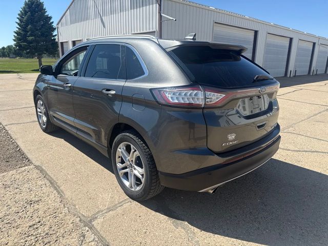 2016 Gray Ford Edge Titanium AWD SUV