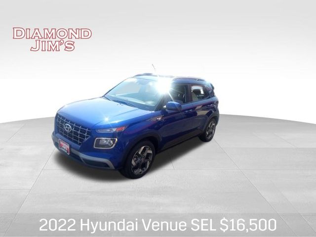 Intense Blue 2022 Hyundai Venue SEL FWD SUV / Crossover Front-Wheel Drive Continuously Variable Transmission