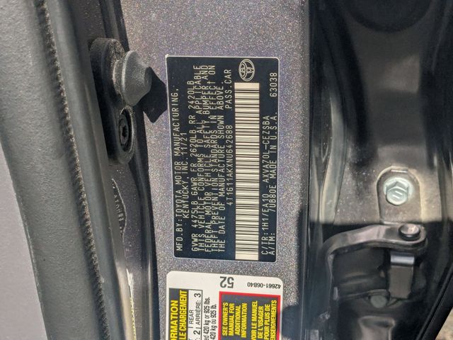 2022 Toyota Camry SE Gray at Davis Toyota of Orangeburg