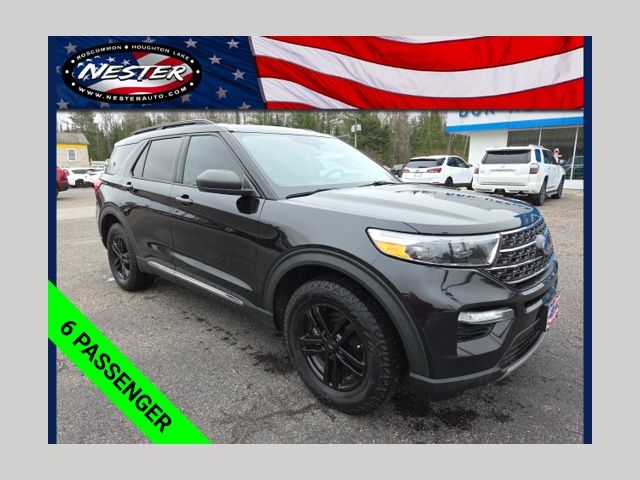 Black 2022 Ford Explorer XLT AWD SUV / Crossover All-Wheel Drive Automatic