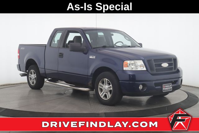 Blue 2008 Ford F-150 Pickup Truck 4X2 4-Speed Automatic Overdrive
