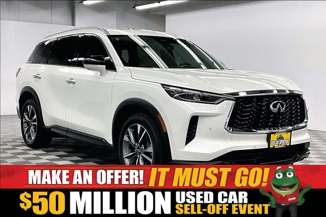Majestic White 2024 INFINITI QX60 SUV / Crossover All-Wheel Drive 9-Speed Automatic