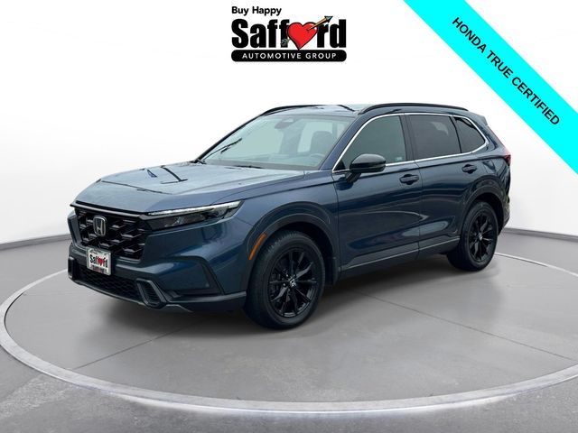 Canyon River Blue Metallic 2024 Honda CR-V Hybrid Sport AWD SUV / Crossover All-Wheel Drive Continuously Variable Transmission
