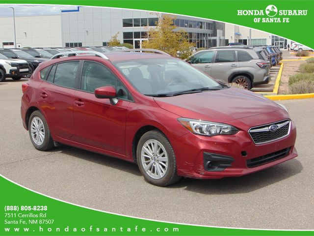 Crimson Red Pearl 2018 Subaru Impreza 2.0i Premium Hatchback AWD Hatchback All-Wheel Drive Continuously Variable Transmission