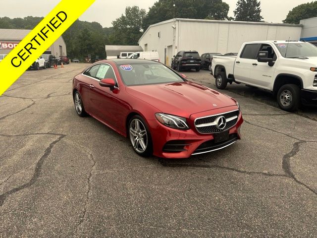 Red 2019 Mercedes-Benz E-Class Coupe Rear-Wheel Drive 9-Speed Automatic