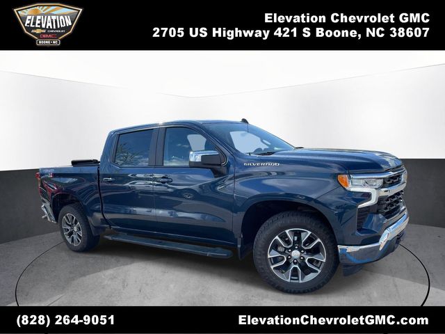Northsky Blue Metallic 2023 Chevrolet Silverado 1500 LT Crew Cab 4WD Pickup Truck Four-Wheel Drive 8-Speed Automatic