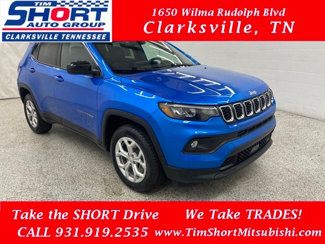 Hydro Blue Pearlcoat 2024 Jeep Compass SUV / Crossover Four-Wheel Drive 8-Speed Automatic