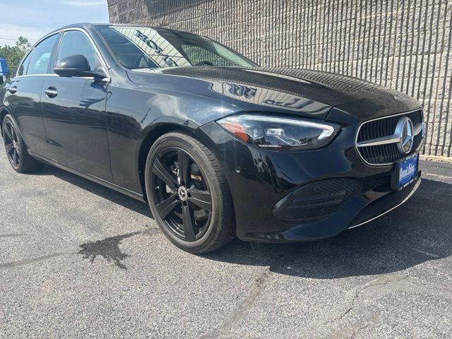 Black Sapphire Metallic 2025 Mercedes-Benz C-Class Sedan All-Wheel Drive Automatic