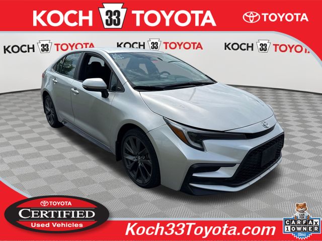 Classic Silver Metallic 2023 Toyota Corolla Sedan Front-Wheel Drive Continuously Variable Transmission