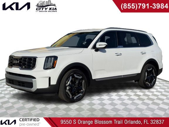 Glacial White Pearl 2025 Kia Telluride S FWD SUV / Crossover Front-Wheel Drive 8-Speed Automatic