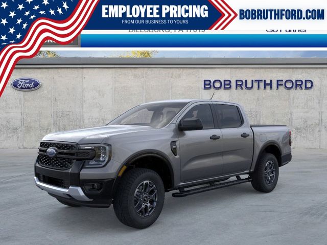Carbonized Gray Metallic 2025 Ford Ranger XLT SuperCrew 4WD Pickup Truck Four-Wheel Drive Automatic