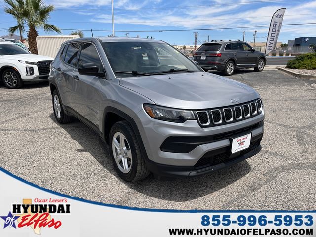 Billet Silver Metallic Clearcoat 2023 Jeep Compass Sport 4WD SUV / Crossover Four-Wheel Drive 8-Speed Automatic