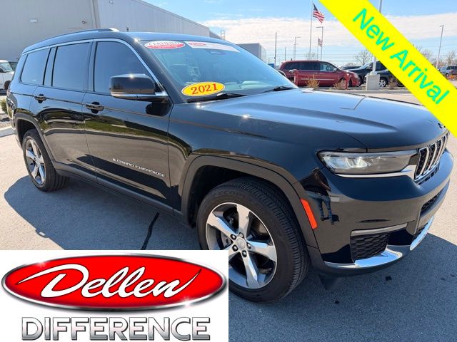 Diamond Black Crystal Pearlcoat 2021 Jeep Grand Cherokee L Limited 4WD SUV / Crossover Four-Wheel Drive 8-Speed Automatic