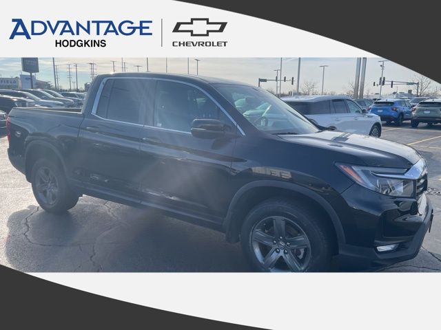 Crystal Black Pearl 2023 Honda Ridgeline RTL AWD Pickup Truck All-Wheel Drive Automatic