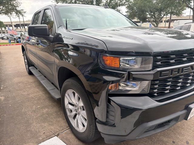 2021 Chevrolet Silverado 1500 Custom Black at Wharton Chevrolet GMC