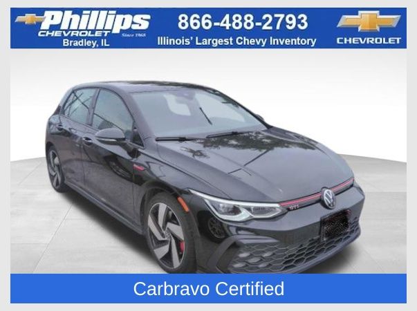 Black 2024 Volkswagen Golf GTI Hatchback Front-Wheel Drive 7-Speed Dual Clutch