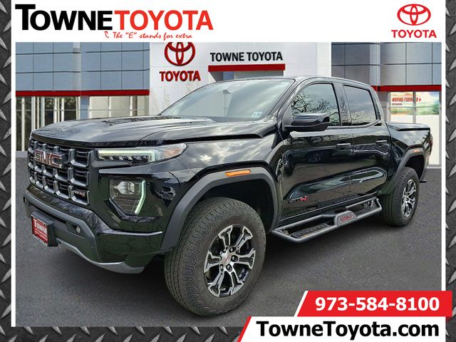 Onyx Black 2024 GMC Canyon AT4 Crew Cab 4WD Pickup Truck Four-Wheel Drive 8-Speed Automatic
