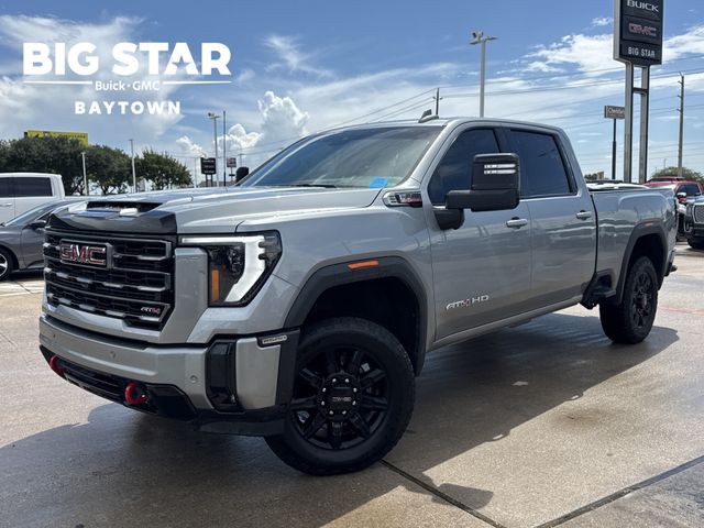 2025 GMC Sierra 2500HD AT4 Silver at Bayway Cadillac of The Woodlands