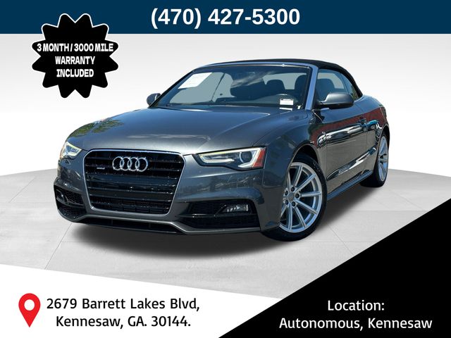 Daytona Gray Pearl Effect/Black Roof 2017 Audi A5 2.0T quattro Sport Cabriolet AWD Convertible All-Wheel Drive 8-Speed Automatic