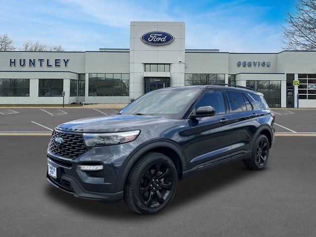Blue Metallic 2023 Ford Explorer SUV / Crossover All-Wheel Drive Automatic