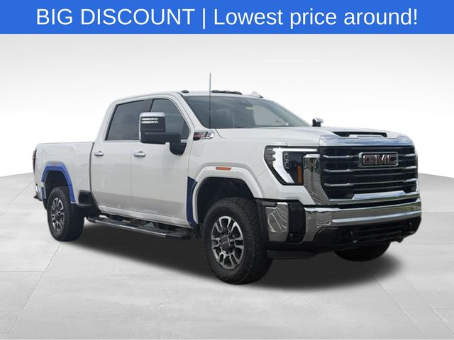White Frost 2024 GMC Sierra 3500HD Pickup Truck Four-Wheel Drive Automatic