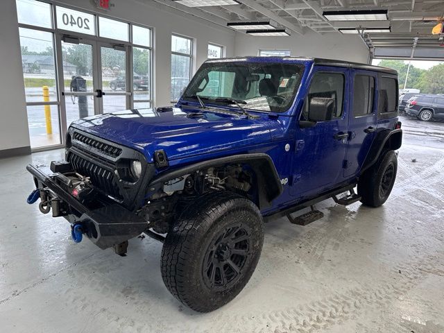 2019 Ocean Blue Metallic Clearcoat Jeep Wrangler Unlimited Sport S 4X4 SUV