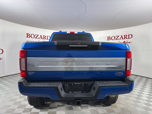 2020 Blue Ford F-250SD Platinum 4X4 Truck
