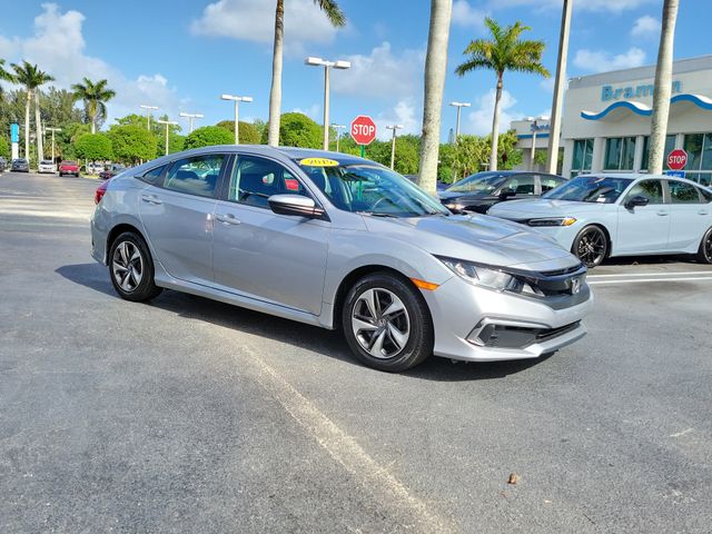 Lunar Silver Metallic 2019 Honda Civic LX FWD Sedan Front-Wheel Drive Continuously Variable Transmission