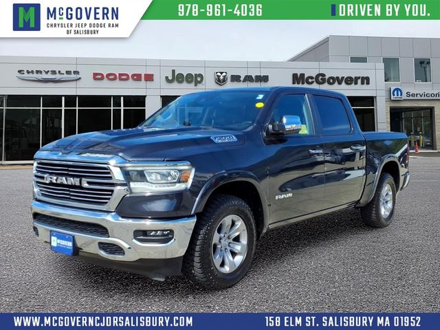 Gray (Maximum Steel Metallic Clearcoat) 2021 RAM 1500 Pickup Truck Four-Wheel Drive 8-Speed Automatic