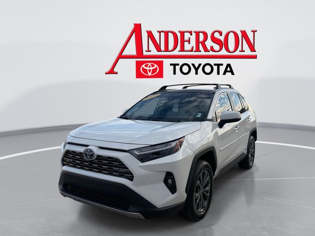White (Blizzard Pearl) 2022 Toyota RAV4 Hybrid Limited AWD SUV / Crossover All-Wheel Drive Continuously Variable Transmission