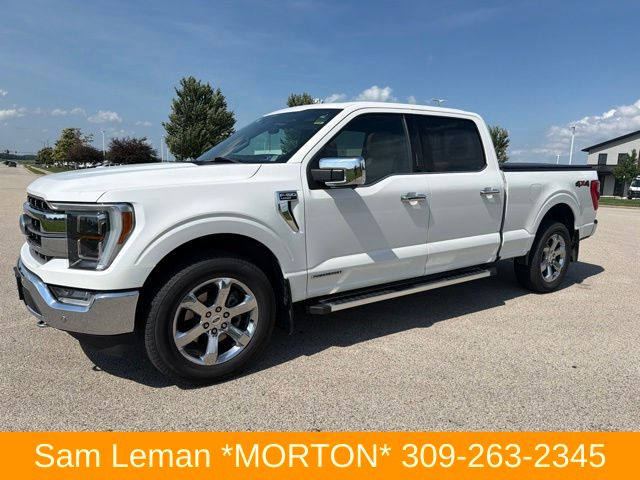 Star White Metallic Tri-Coat 2022 Ford F-150 Pickup Truck Four-Wheel Drive Automatic