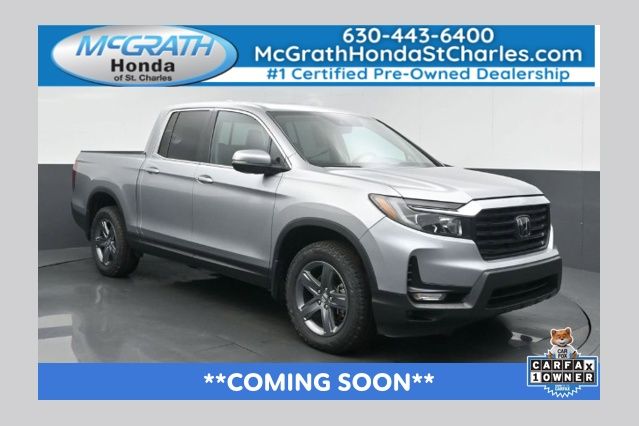 Lunar Silver Metallic 2023 Honda Ridgeline RTL-E AWD Pickup Truck All-Wheel Drive Automatic