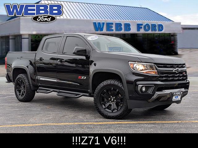 Black 2022 Chevrolet Colorado Pickup Truck Four-Wheel Drive 8-Speed Automatic