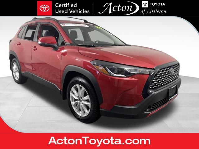 Barcelona Red Metallic 2023 Toyota Corolla Cross LE AWD SUV / Crossover All-Wheel Drive Continuously Variable Transmission