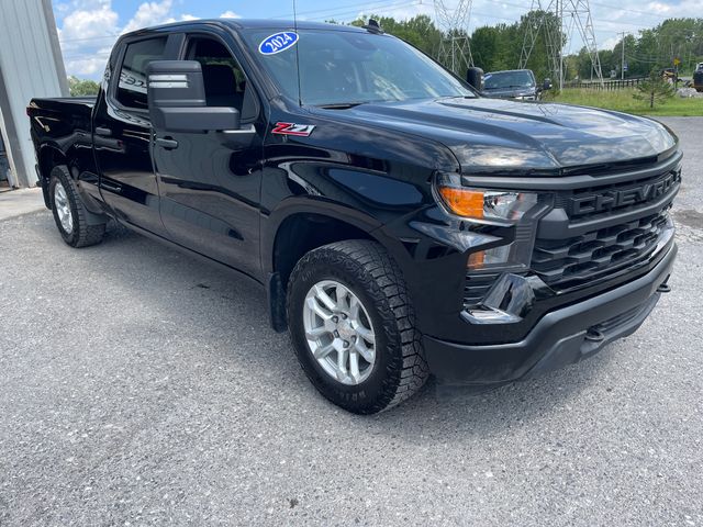 2024 Chevrolet Silverado 1500 WT - Black exterior view 3