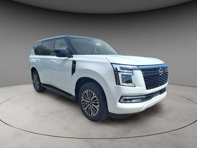 Aspen White/Super Black 2026 Nissan Armada SUV / Crossover Four-Wheel Drive 9-Speed Automatic