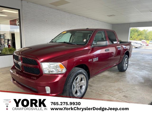 Red 2018 RAM 1500 Pickup Truck Four-Wheel Drive 8-Speed Automatic