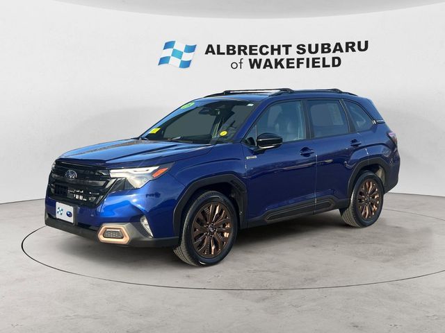 Sapphire Blue Pearl 2025 Subaru Forester Hybrid Sport AWD SUV / Crossover All-Wheel Drive Continuously Variable Transmission